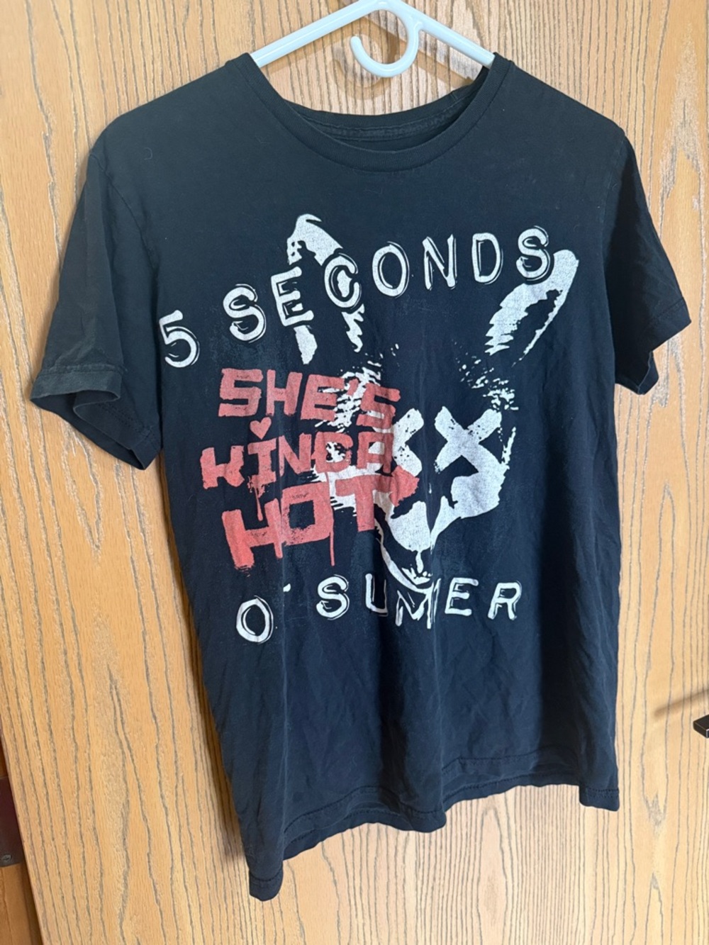 5 Seconds of Summer Black Graphic Tee - She's Kinda Hot